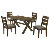 Alston 5-piece Rectangular Dining Table Set Knotty Nutmeg